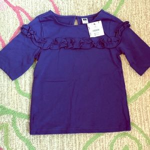 Janie and Jack Girls Ruffle Top Size 6. NWT